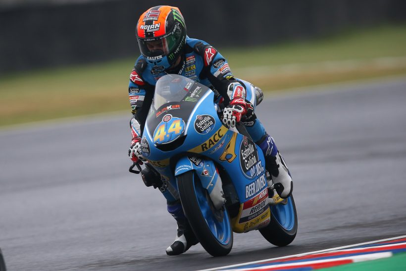 ARÓN OCTAVO EN EL WARM UP DEL GP DE ARGENTINA