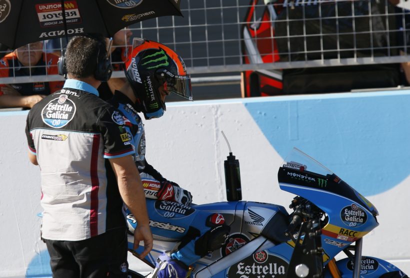 ARÓN ABANDONA EN MOTORLAND TRAS RECIBIR UN GOLPE EN SU HOMBRO LESIONADO