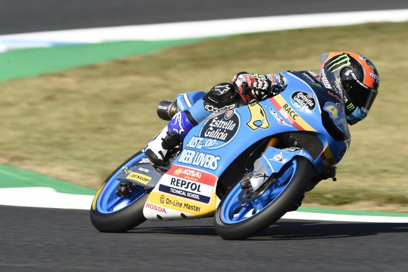UNDÉCIMA POSICIÓN PARA ARÓN EN EL WARM UP DE MOTO3 EN MOTEGI