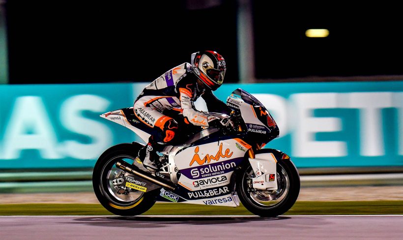 PRIMERA CARRERA DE MOTO2™ Y PRIMER TOP 10, ARÓN OCTAVO EN LOSAIL