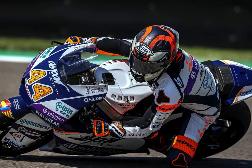 PRIMERA JORNADA DEL LIQUI MOLY MOTORRAD GRAND PRIX DEUTSCHLAND Y DÉCIMO OCTAVA POSICIÓN PARA ARÓN