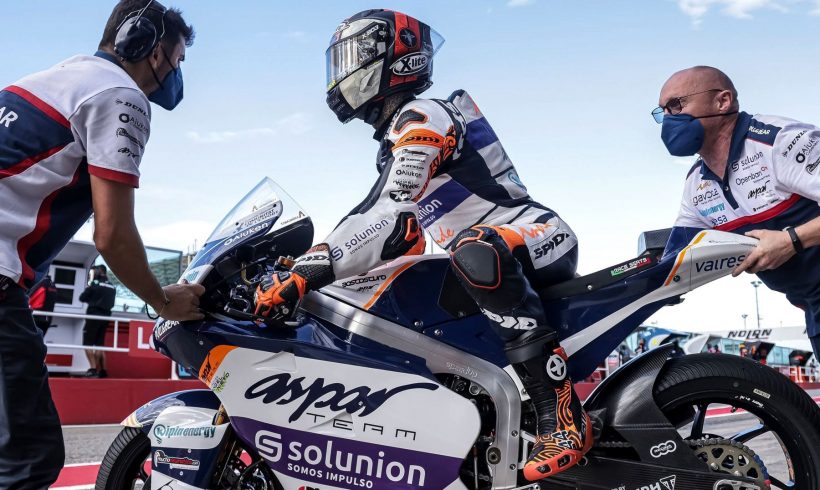 ARÓN CUARTO DE PARRILLA EN EL GP DE LA EMILIA-ROMAGNA