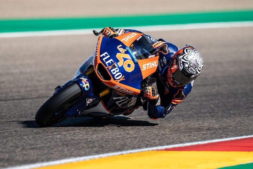 ARÓN QUINTO EN LA Q2 DEL #ARAGONGP, SEGUNDA LÍNEA DE PARRILLA