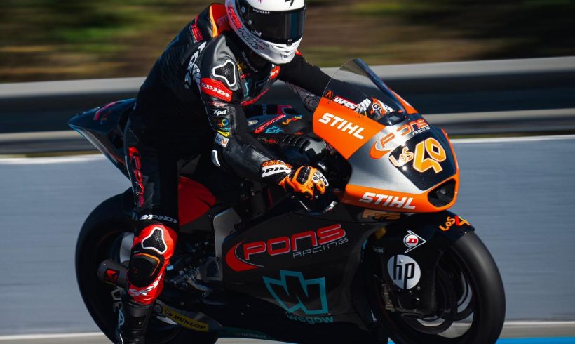 SEGUNDO MEJOR TIEMPO PARA ARÓN EN EL TEST MOTO2 DE JEREZ