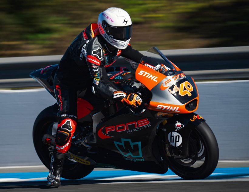 SEGUNDO MEJOR TIEMPO PARA ARÓN EN EL TEST MOTO2 DE JEREZ