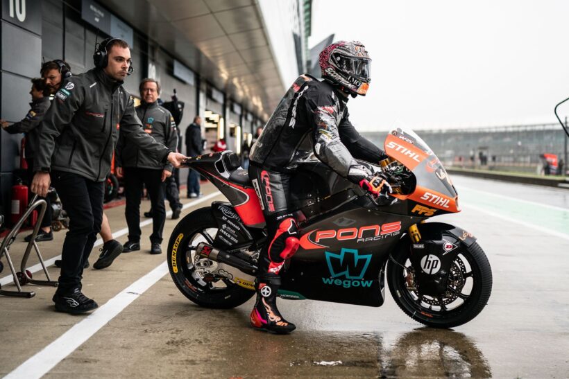 ARÓN SEXTO EN LA Q2 DE MOTO2™ DEL #BRITISHGP, PARTIRÁ DESDE LA SEGUNDA LÍNEA DE LA PARRILLA