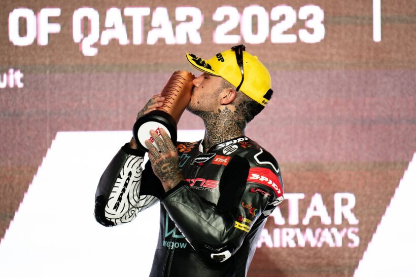 NUEVO PODIO PARA ARÓN, TERCERO EN LA CARRERA DEL #QATARGP