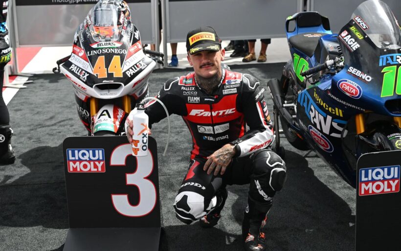 PRIMERA LÍNEA DE LA PARRILLA PARA ARÓN EN MOTORLAND, CLASIFICA TERCERO EN LA Q2 DEL #ARAGONGP