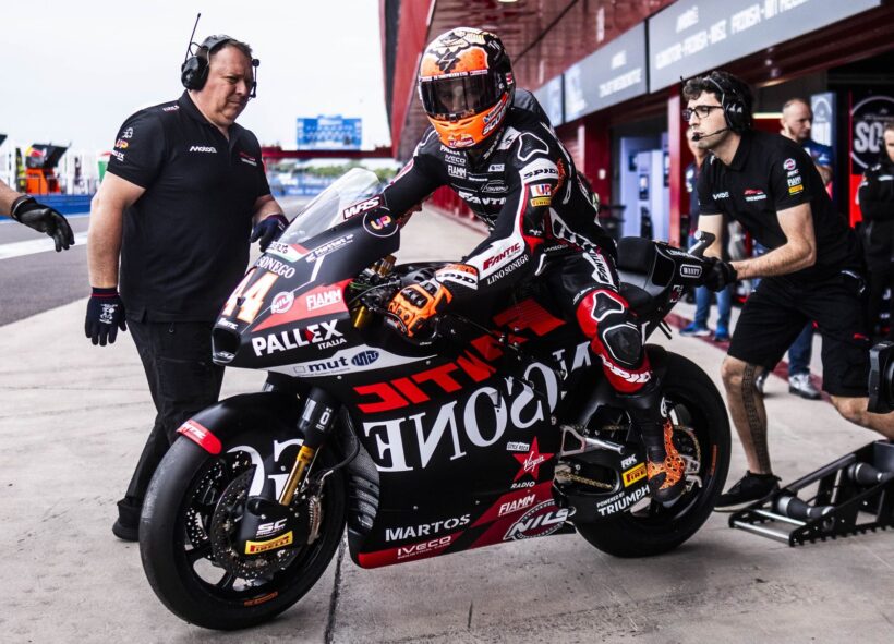 ARÓN CLASIFICADO PARA LA Q2 DEL #ARGENTINAGP, HA TERMINADO LA PRACTICE SEXTO CON CAÍDA